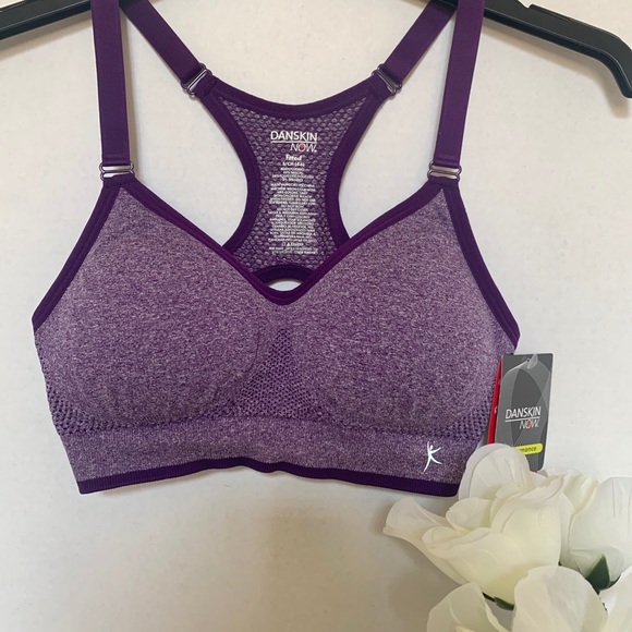 Danskin Other - NWT DANSKIN SPORTS BRA, PURPLE Med. Impact Size S